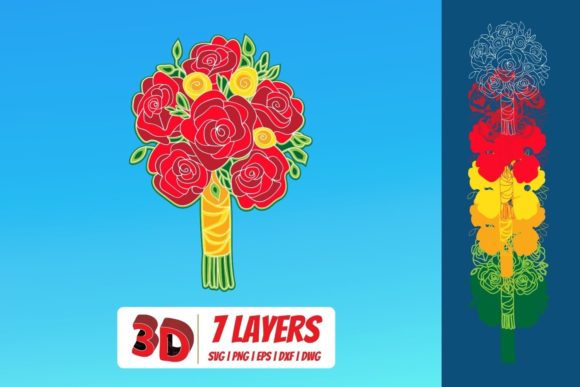 3D Bouquet 3 SVG: A Versatile Design for Creators and Entrepreneurs