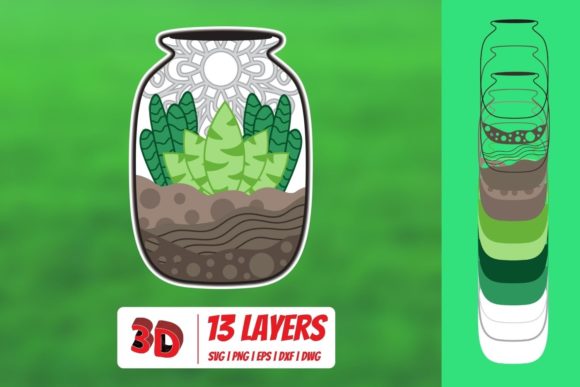 3D Florarium4 SVG: A Versatile Design Resource for Creators
