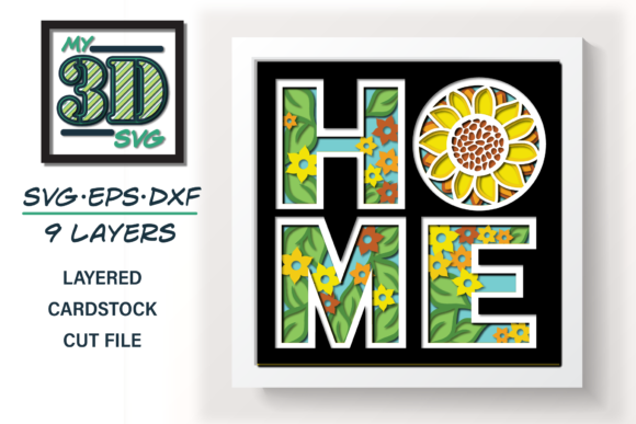 3D Home - 3D Sunflower: A Playful Display Font