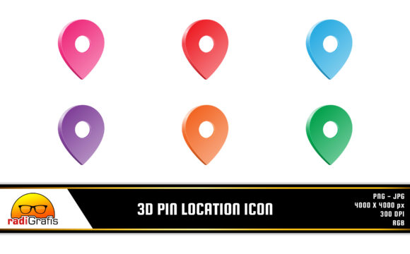 3D Pin Icon: A Bold Display Font for Modern Branding