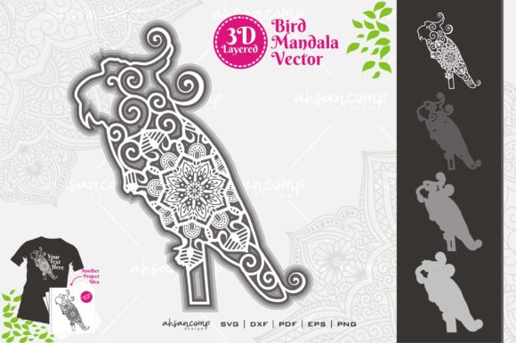 Cockatoo Mandala 6 SVG 3D Layered: A Strategic Asset for Designers and Business Owners