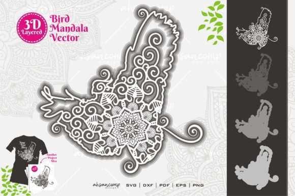 Cockatoo Mandala 9 SVG 3D Layered: A Convergence of Art, Geometry, and Digital Craft
