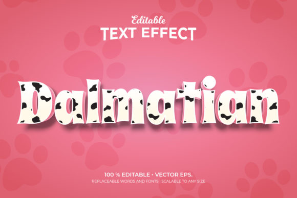 Dalmatian Pattern 3D Text Effects: A Creative Way to Add Playful Depth to Your Designs