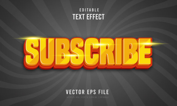 Editable Subscribe 3d Font Effect: A Strategic Asset for Branding and Communication