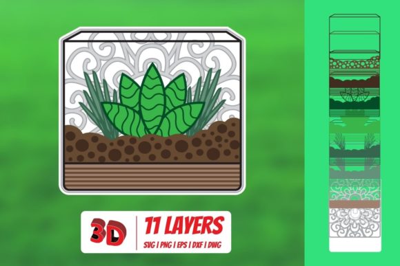 Elevate Visual Storytelling with 3D Florarium2 SVG