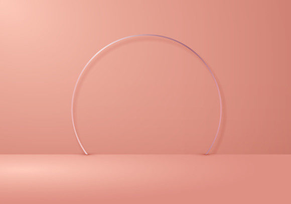 Elevate Your Visual Content with a 3D Studio Room Background Ring Setup