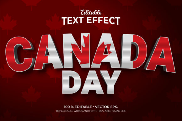 Elevating Your Canada Day Campaigns with 3D Editable Text Effects