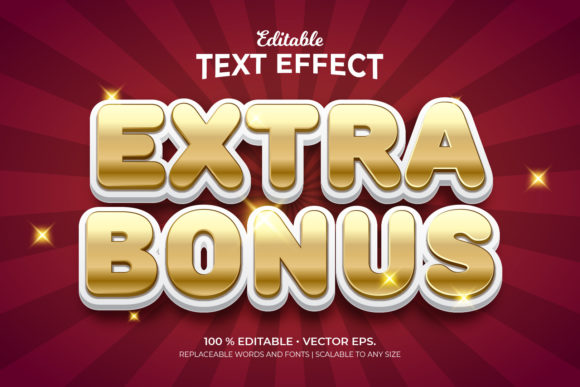 Extra Bonus 3D Editable Text Effects