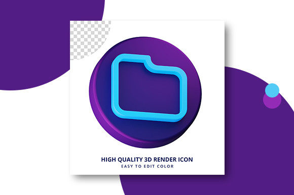 Folder Icon in 3d Rendering: A Practical Asset for Digital Organization and Visual Communication