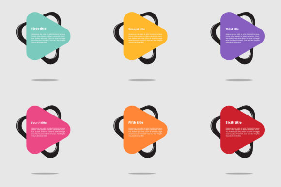 Infographic Template with 3D Shape