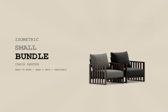 Isometric Armchair 3D Rendering Pac 147: A New Standard for Furniture Visualization
