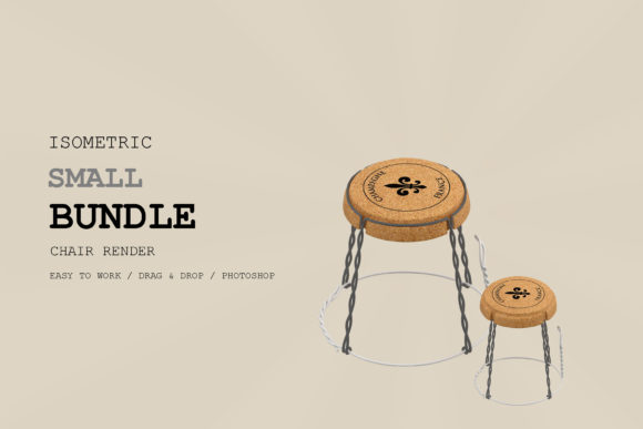 Isometric Chair 3D Render Pack 281: A Designer's Practical Asset
