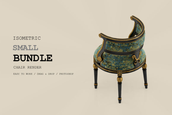 Isometric Chair 3D Render Pack 287: A Practical Asset for Design Workflows