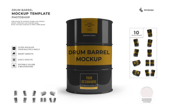Leveraging the Drum Barrel 3D Mockup Template Bundle for Strategic Brand Presentation