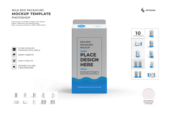 Milk Box Packaging 3D Mockup Bundle Guide