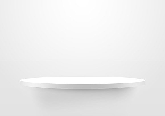 The 3D Empty White Shelf Clean Background: A Versatile Tool for Modern Visual Content