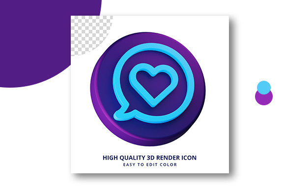 The Art and Science of Heart Icon High Quality 3d Rendering