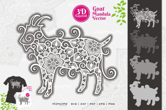 Using Goat Mandala Vector SVG 3D Layered 3 for Strategic Branding and Creative Projects